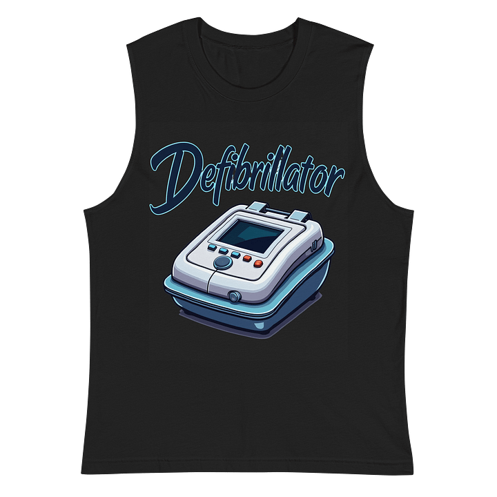 LifeShock Defibrillator Illustration Muscle Tank product image (3)