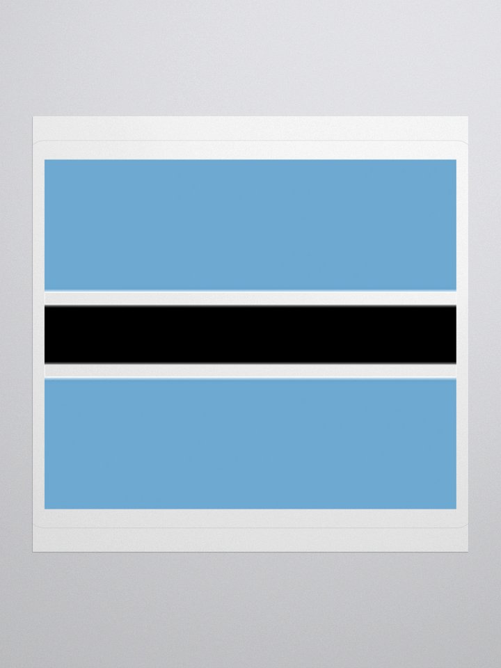 Exclusive Botswana Flag Kiss-Cut Stickers - High-Quality Vinyl, Multiple Sizes product image (3)