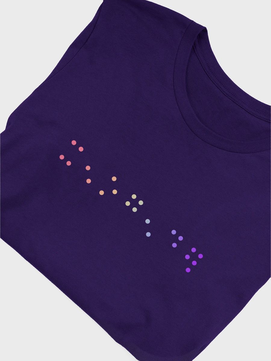 xenogender contracted braille t-shirt product image (5)