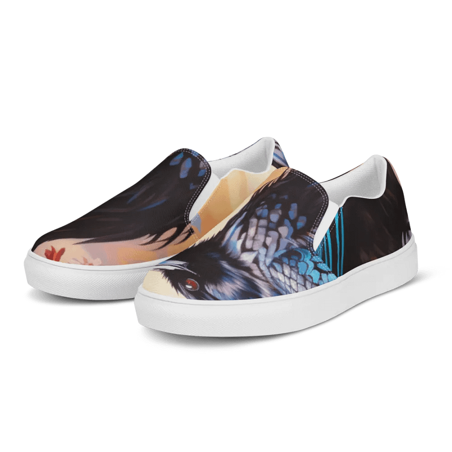 Men's Slip-On Canvas Shoes with Lovely Bird Design 🕊️ product image (5)