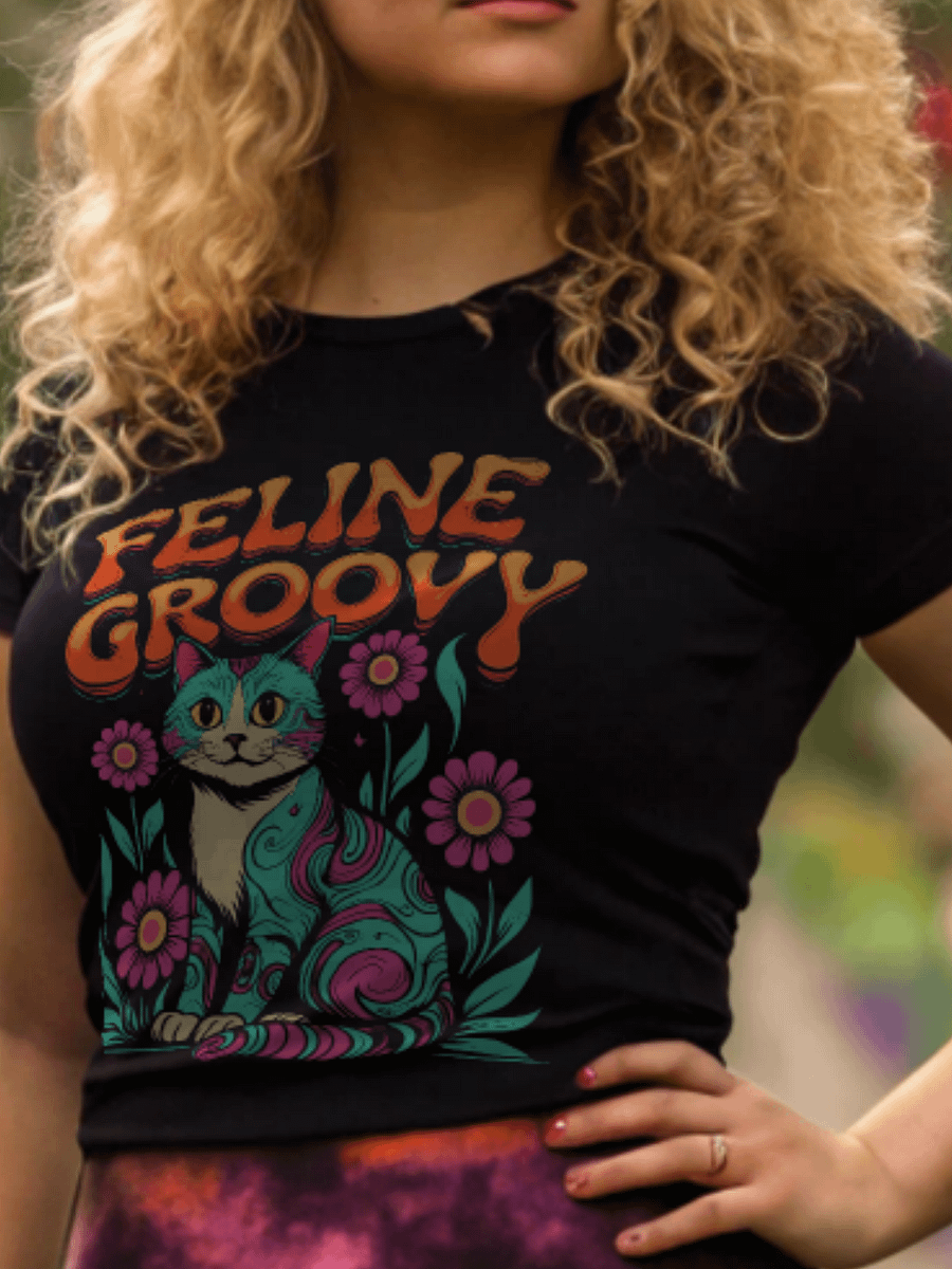Feline Groovy Psychedelic T-Shirt product image (1)