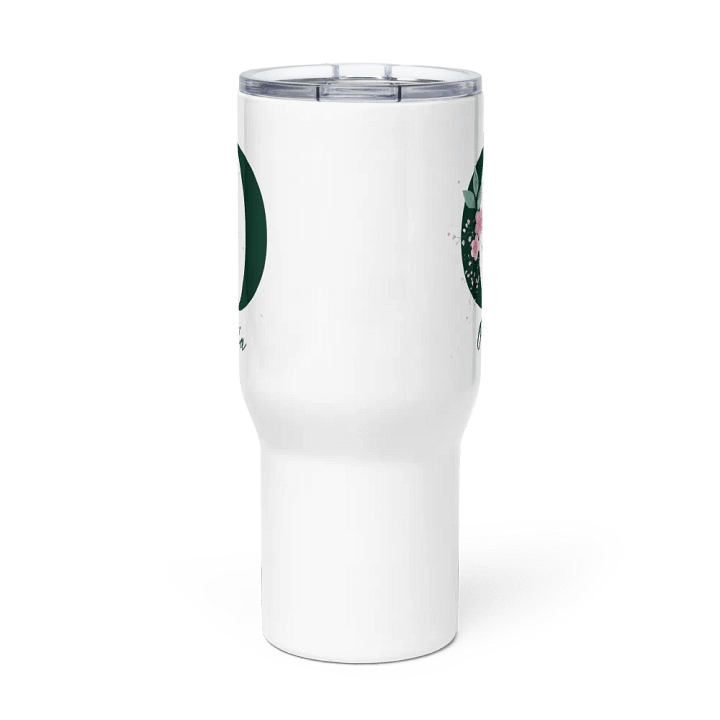 Personalized Floral Monogram Travel Mug – Elegant Custom Tumbler for Coffee & Tea product image (2)