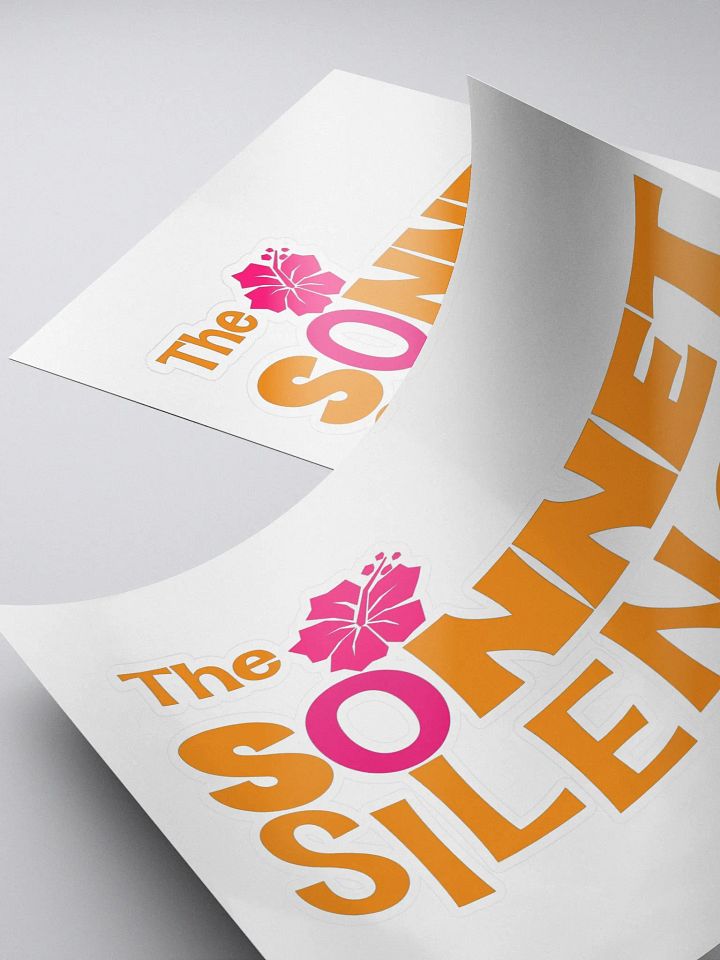 TheSonnetSilence logo sticker product image (2)
