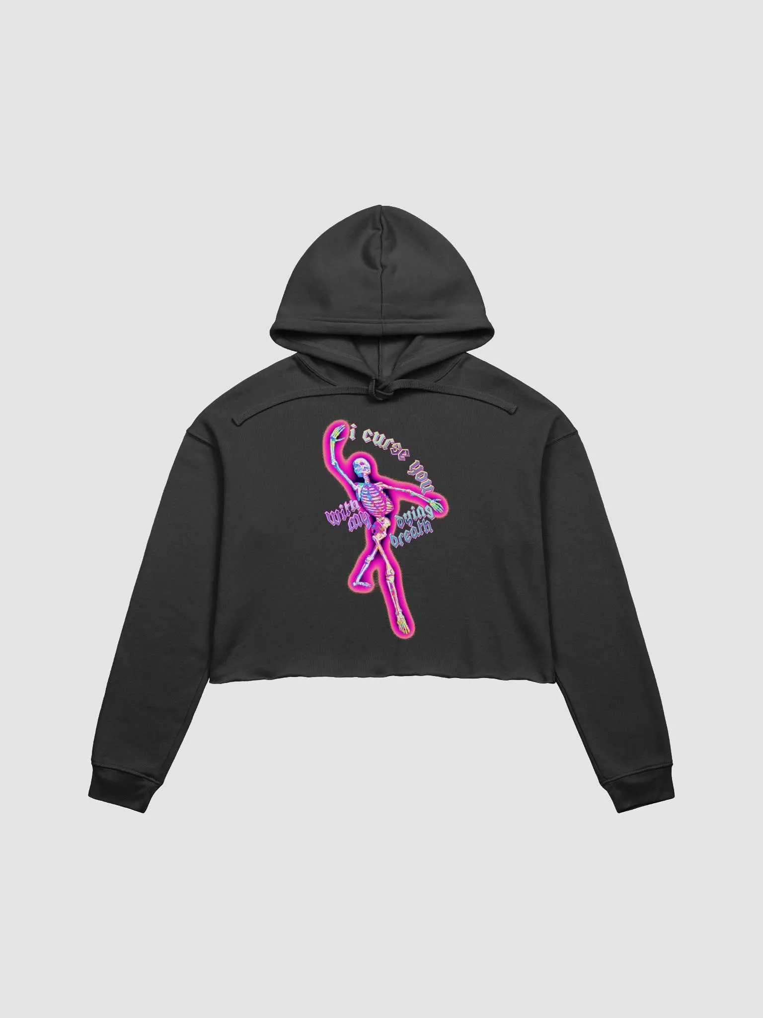 I Curse You Crop Hoodie product image (3)