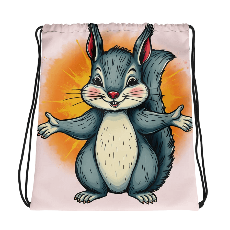 Pooky's Cheerful Adventure Drawstring Bag product image (1)