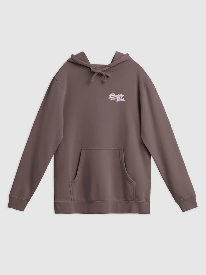 *not* mentally linear (sm. lined design, #E1B9CE) printed pigment hoodie product image (31)