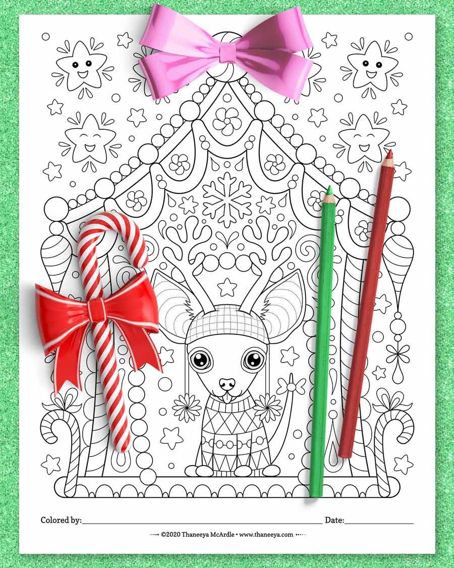 Christmas Animals Coloring Pages product image (10)