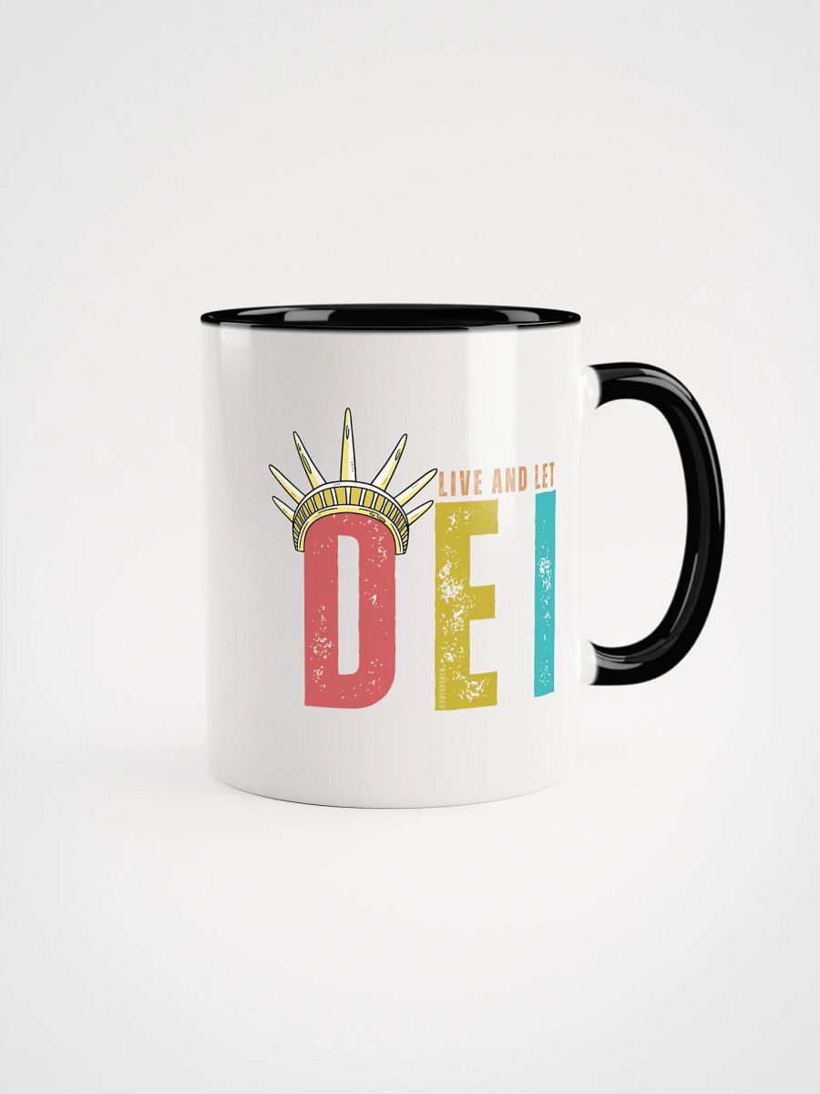 Live and Let DEI © Statue of Liberty Mug Bright - Being Liberal product image (1)