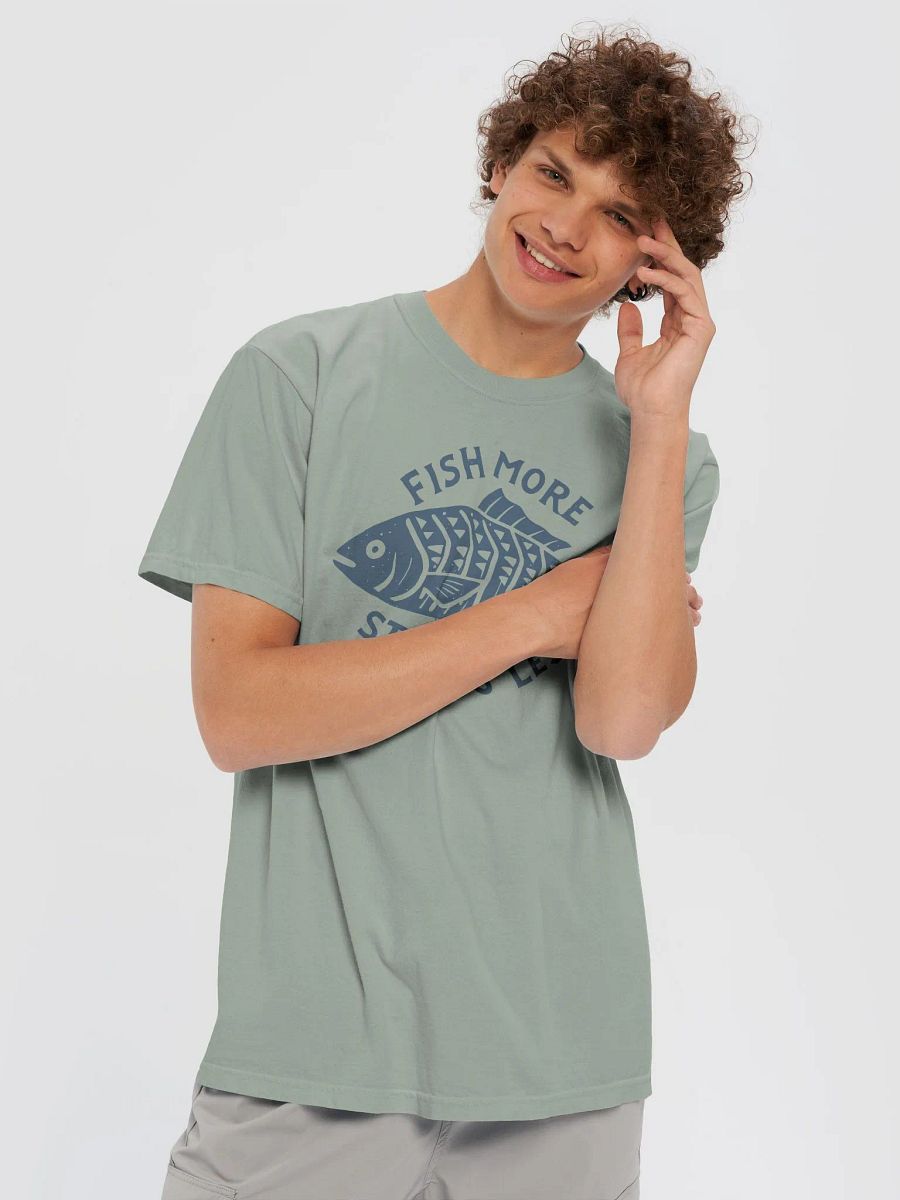 Fish More Stress Less Tee product image (4)