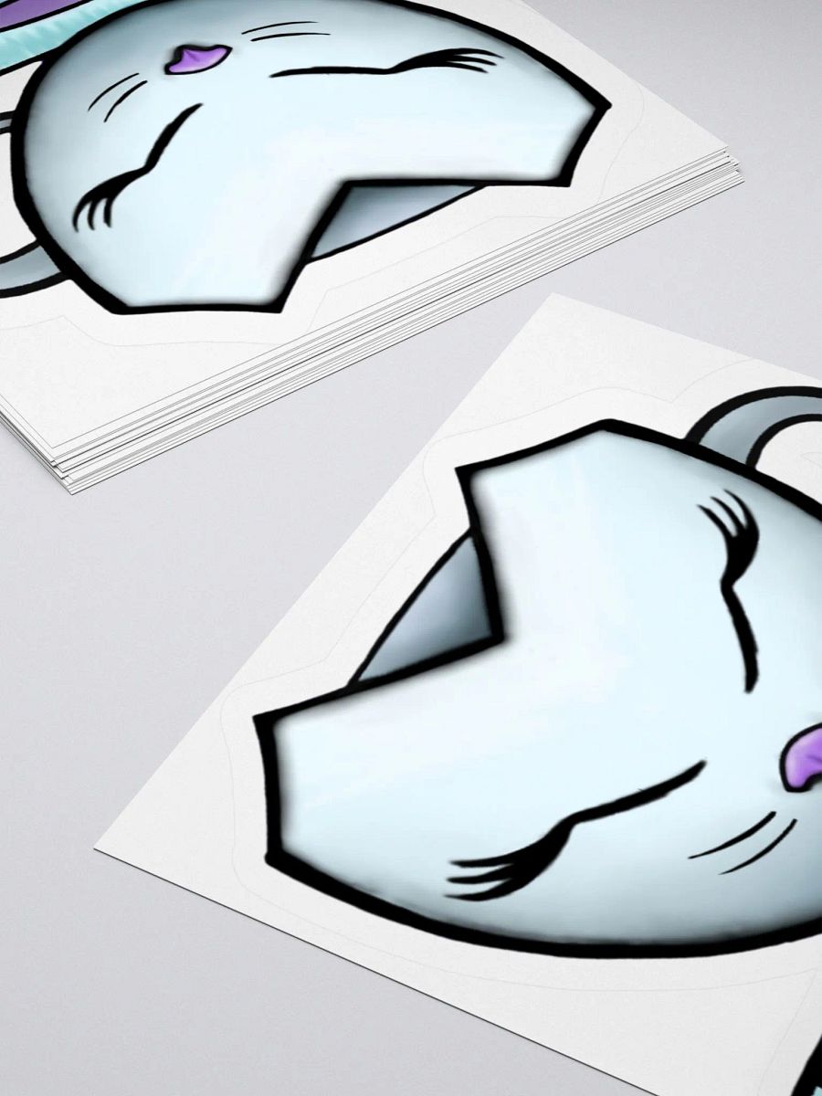 Cat Cup & Book | Sticker product image (4)