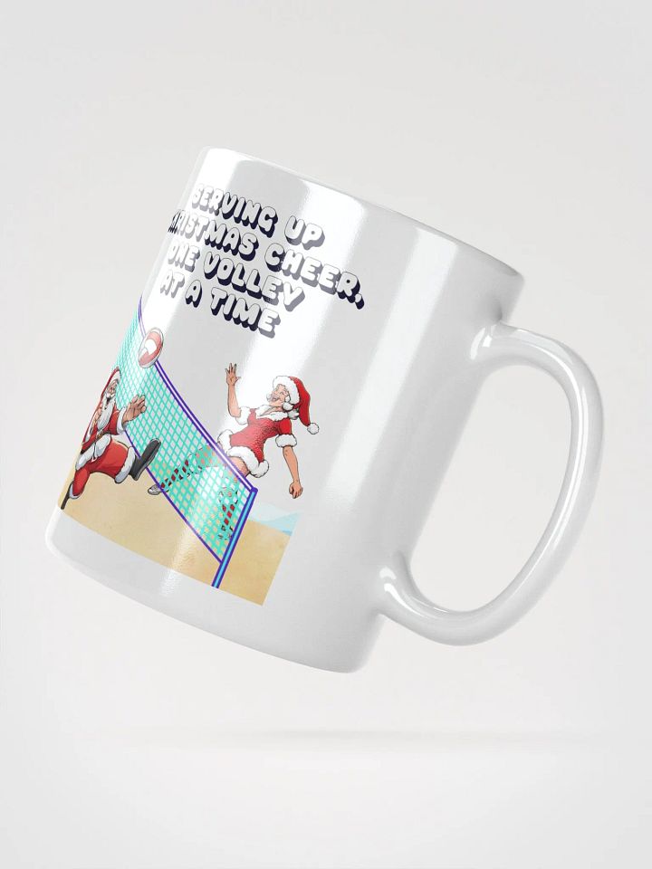 Serving Up Christmas Cheer, One Volley At A Time White Mug product image (5)