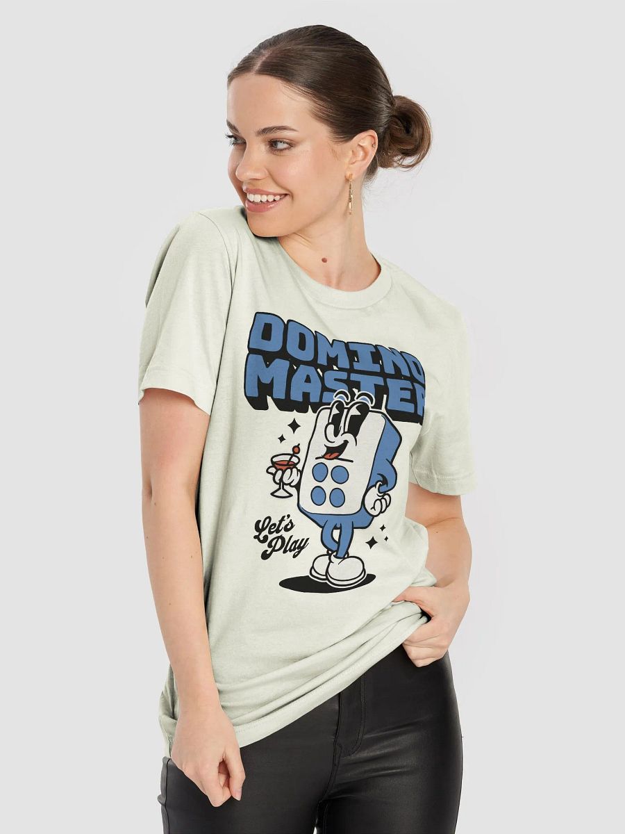 Domino master retro dice T-shirt, funny gamble retro Tee product image (8)