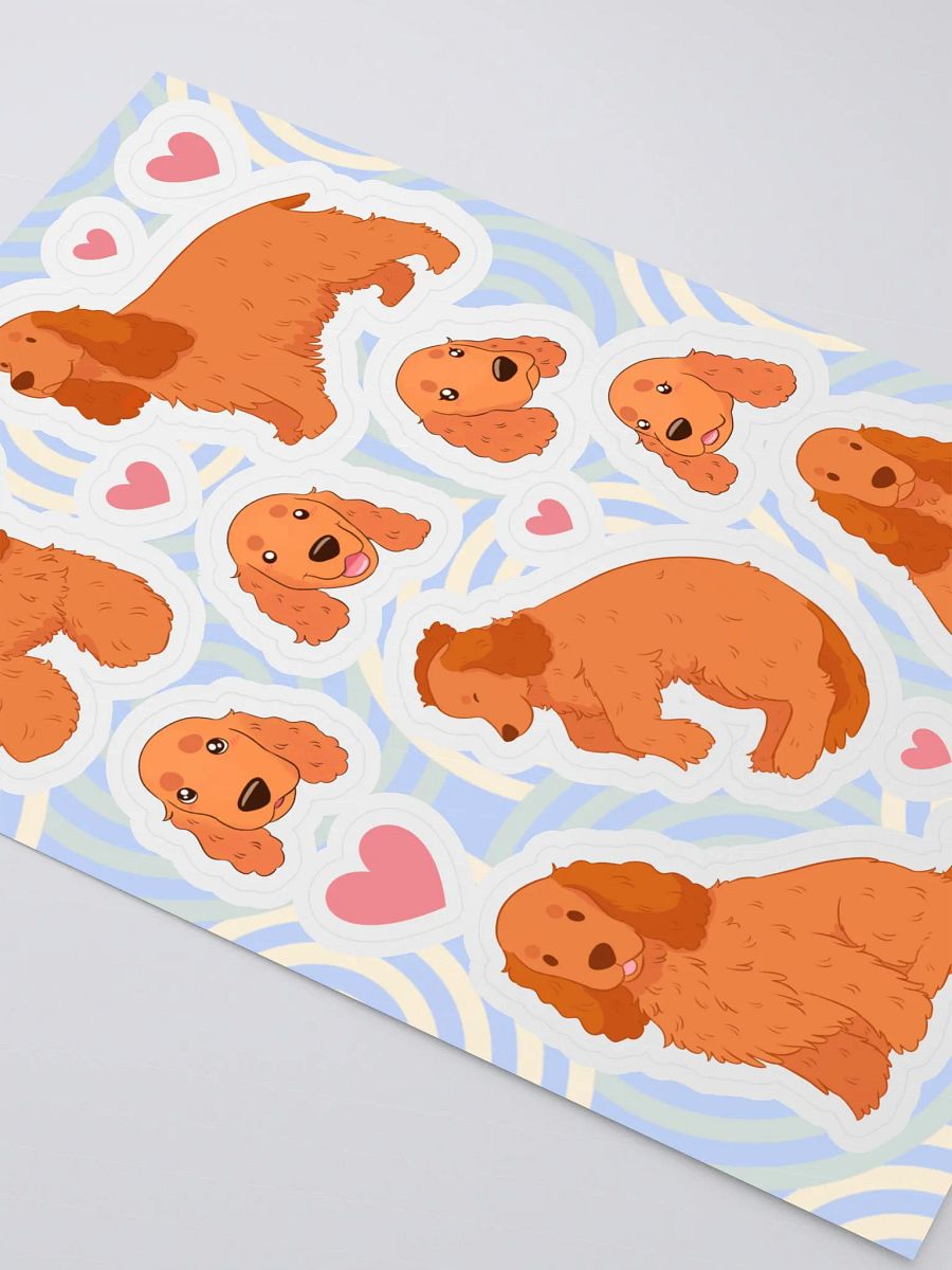 Cute Cocker Spaniel Kiss-Cut Sticker Sheet product image (3)