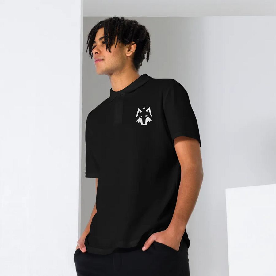 Wolfe Logo Polo Shirt in Black product image (7)