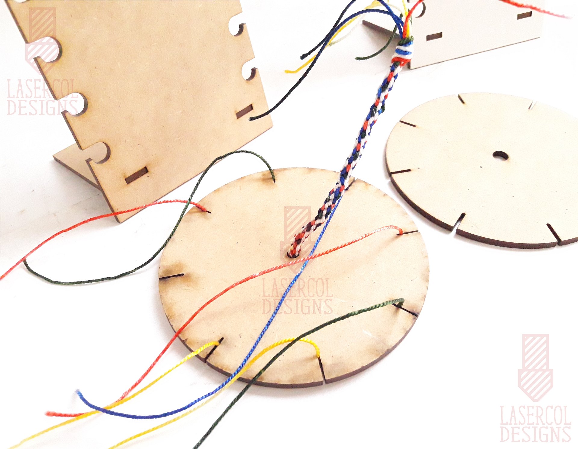 Bracelet Braiding Disc and Stand - Laser Cut Files product image (7)
