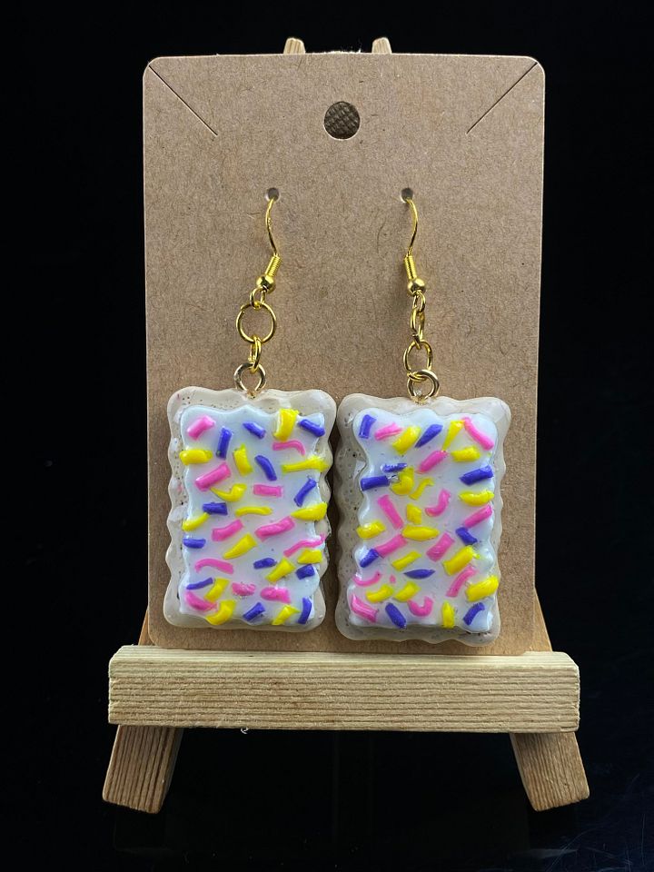 Sprinkle Poptart Earrings product image (1)