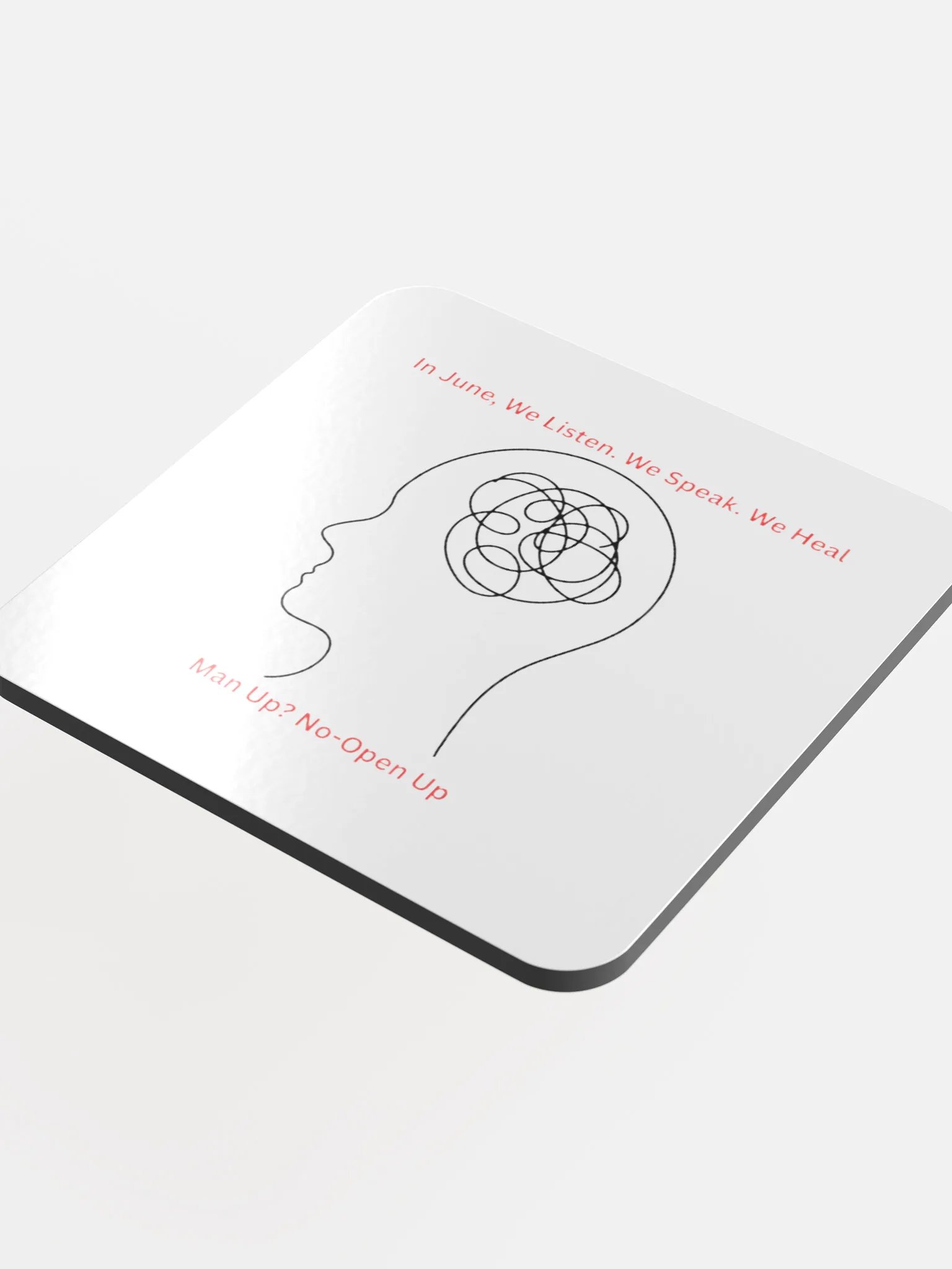 Men's Mental health Awareness Coaster product image (4)
