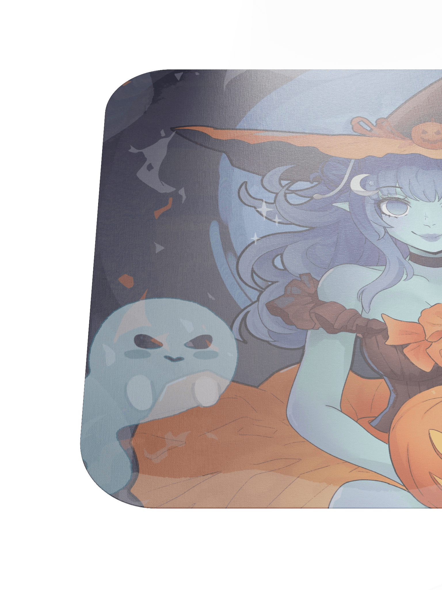 Starry Pumpkin Witch Standard Flat Mouse Pad product image (6)