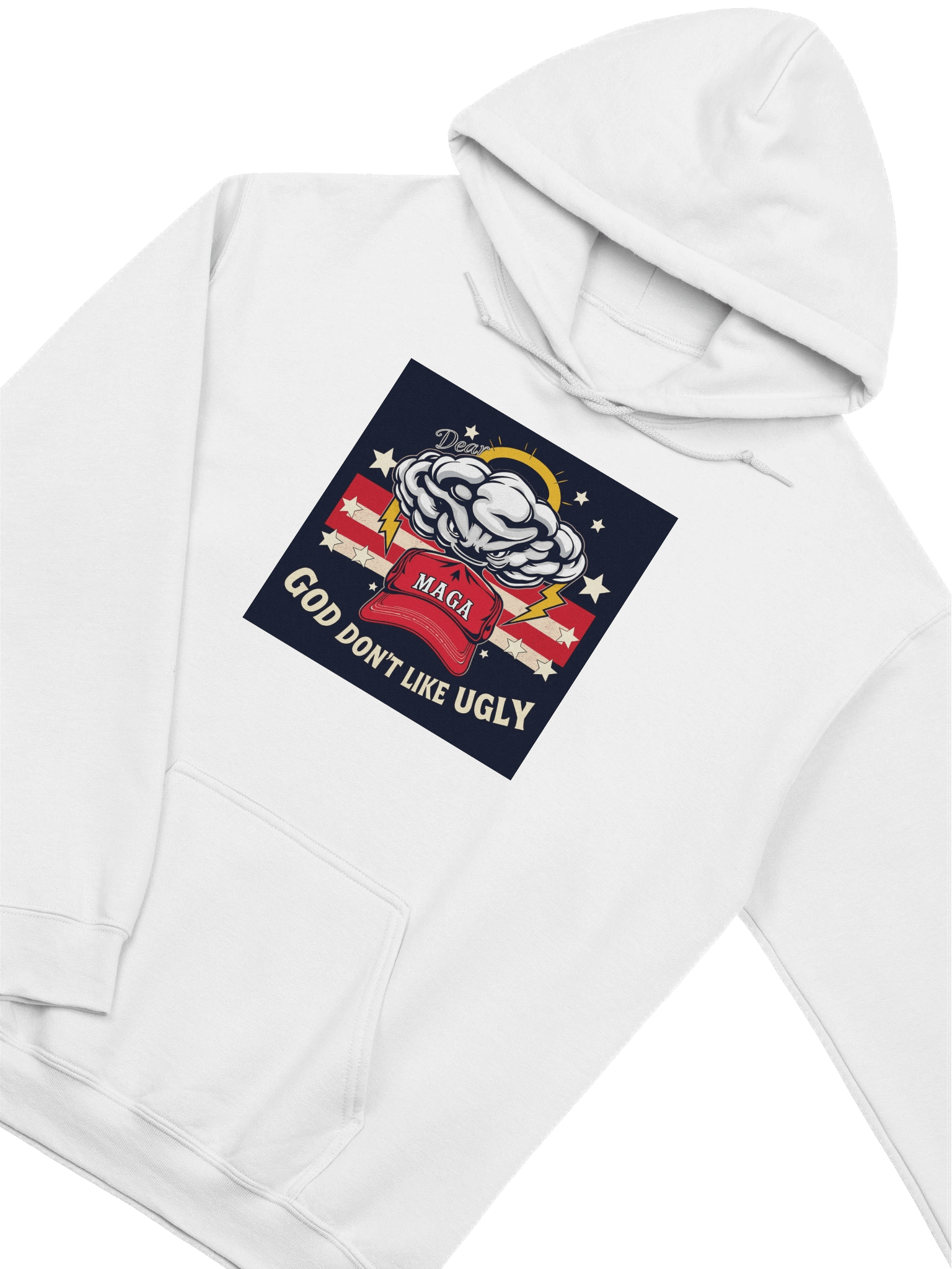 Dear MAGA: God Don't Like Ugly - Hoodie product image (3)