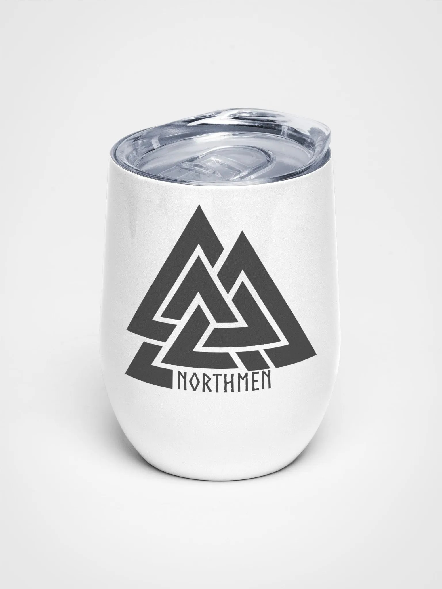 The Northmen Valknut - Grey Stylish - Wine Tumbler product image (1)