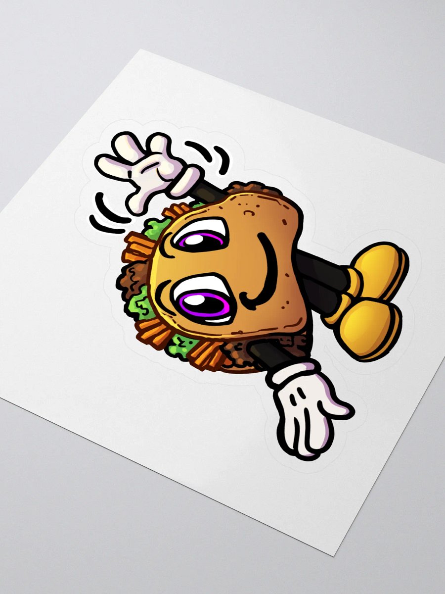 Waving taco stickers product image (3)