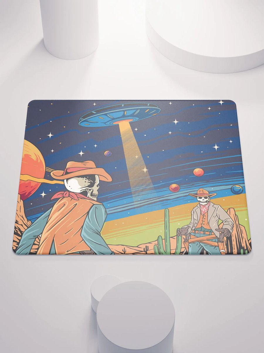 Skeleton Space Cowboys Gaming Mouse Pad product image (1)