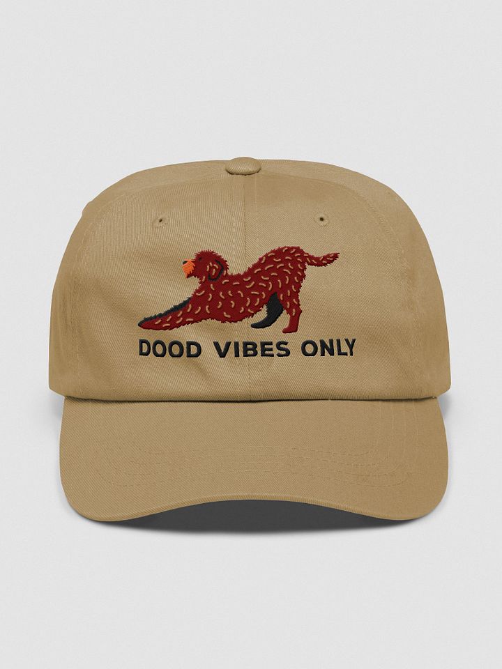 Dood Vibes Only Classic Dad Hat(Embroidered) of a Labradoodle(Chocolate) product image (17)
