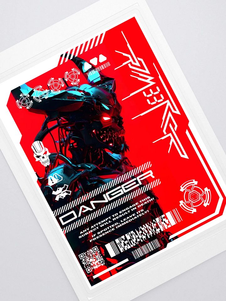 Robotic Demon Sticker product image (1)