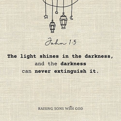 John 1:5 (NLT) - 