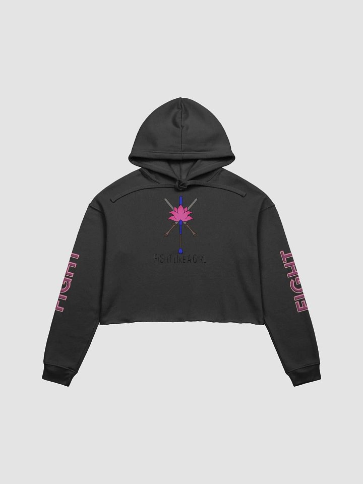 Fight Like a Girl Crop Hoodie product image (3)