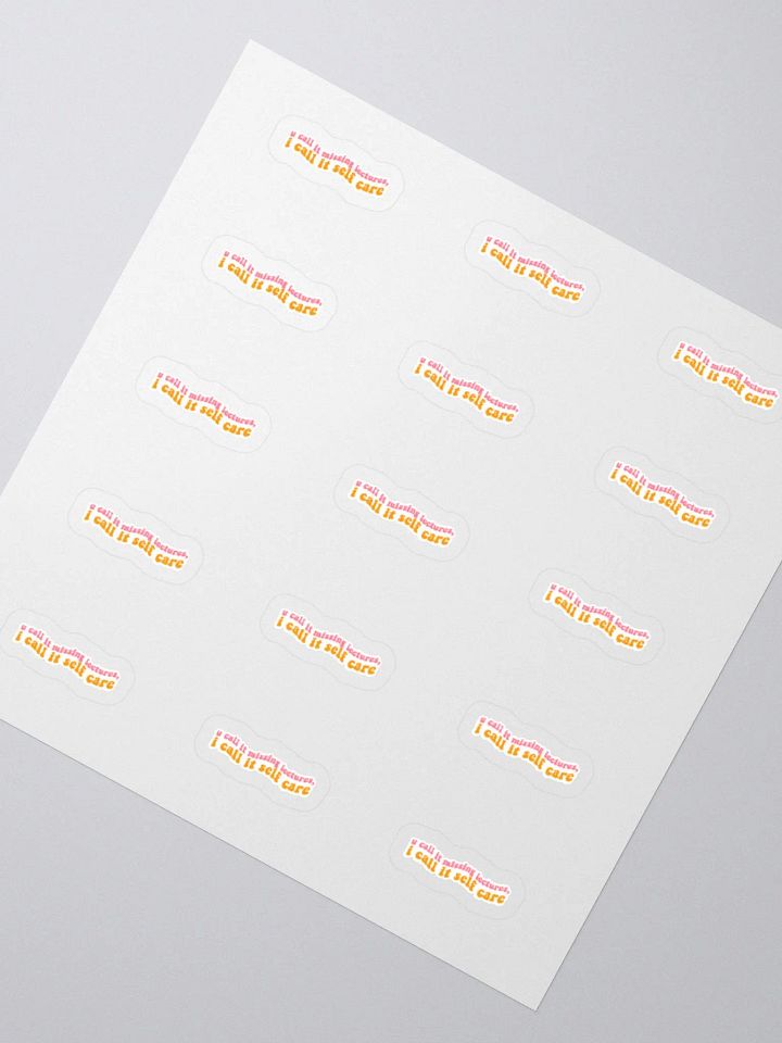 Self Care Sticker (SMALL Sheet) product image (2)