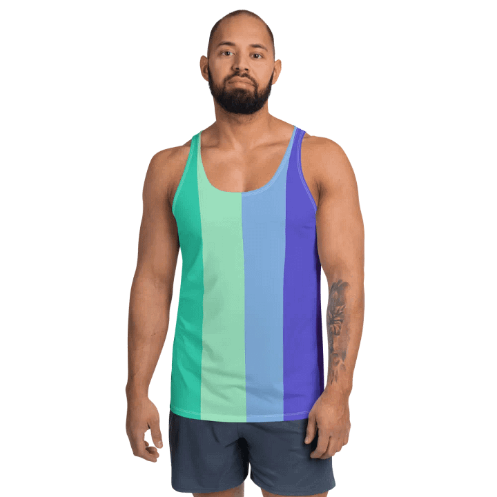 Gay Men's Pride Flag - All-Over Print Tank product image (2)