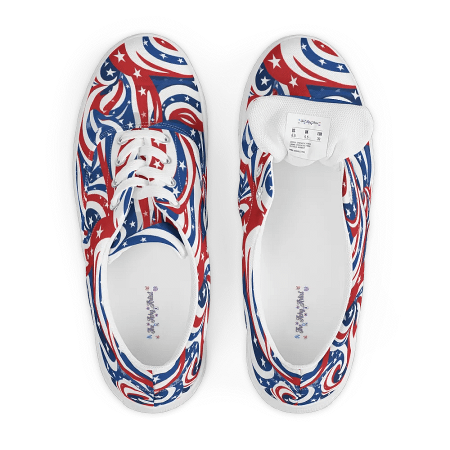 Patriotic Swirls Lace-Up Shoes product image (6)
