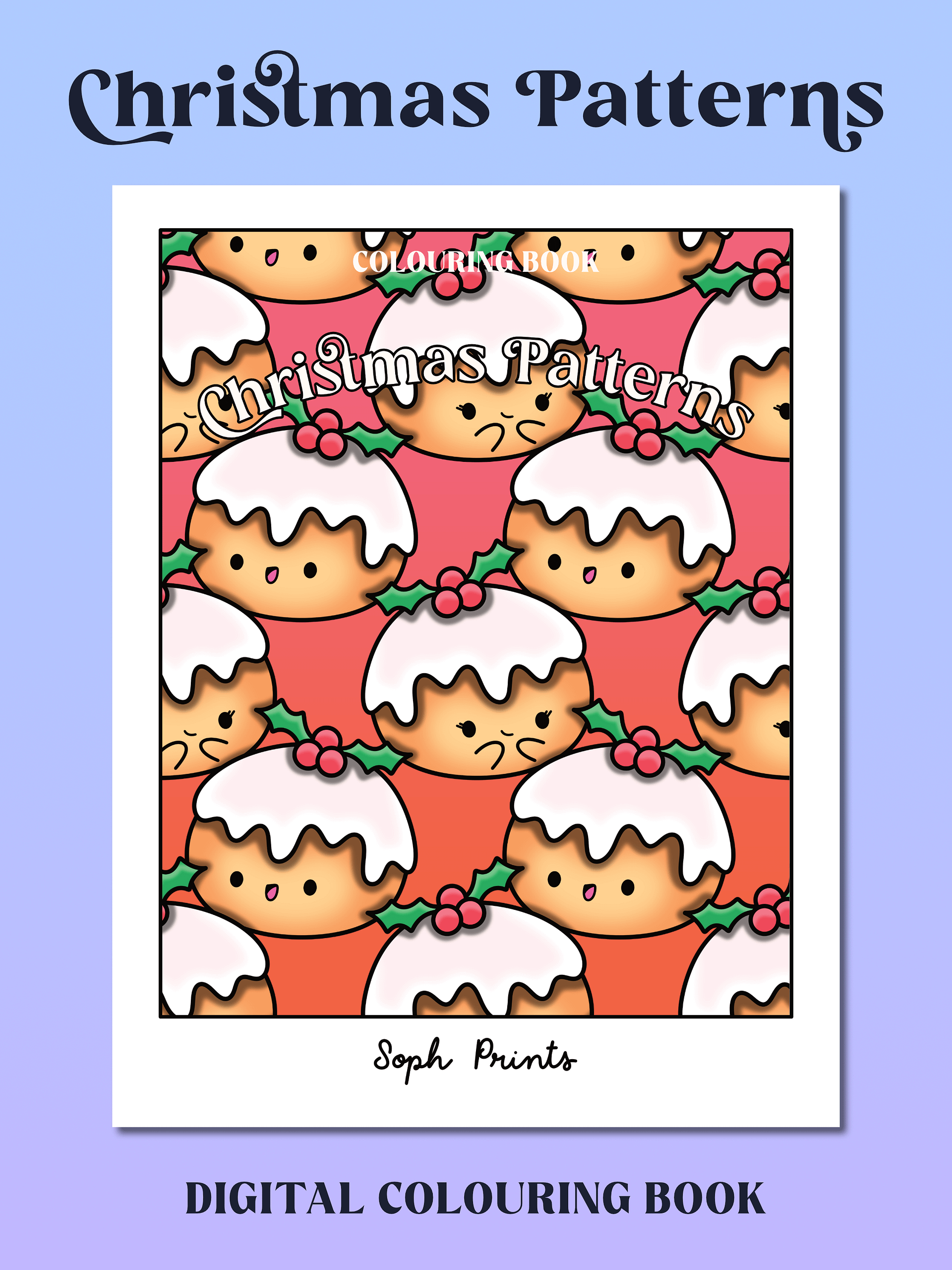 Christmas Patterns Digital Colouring Book product image (1)