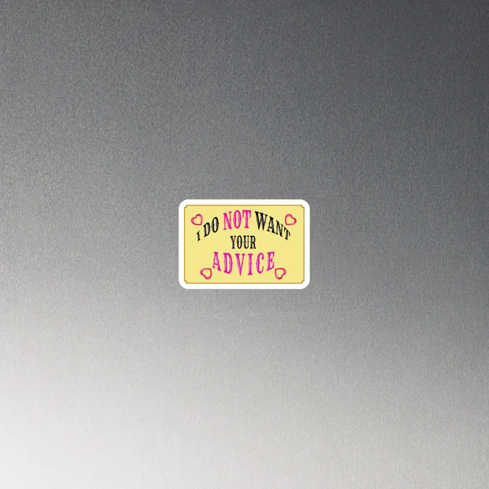 No Advice Magnet product image (2)