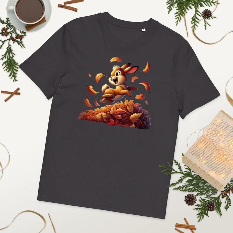 Autumn Leaves Bunny Organic Unisex T-Shirt product image (193)