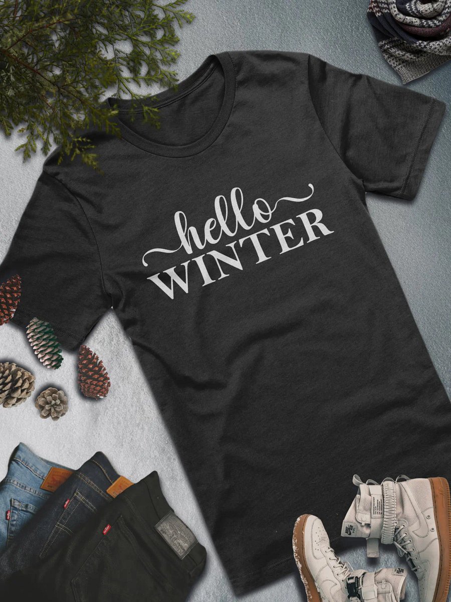 Hello Winter T-Shirt – Stylish Seasonal Fashion product image (1)