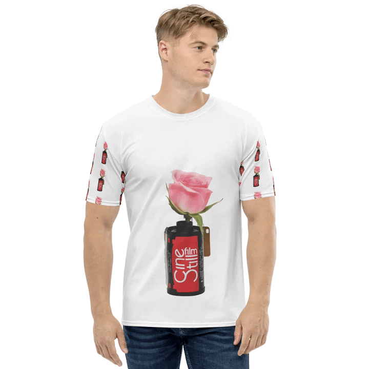 Cinestill Rose T-Shirt (Sleeve Print) product image (1)