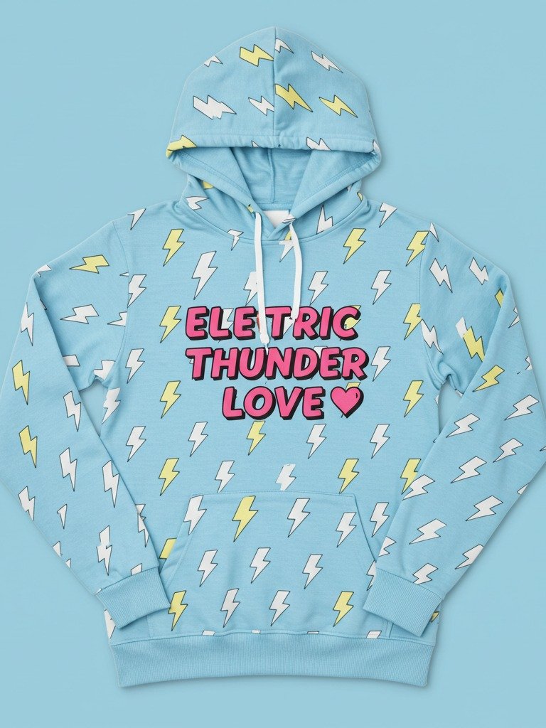 ELECTRIC.THUNDER.LOVE PINK OFFICIAL HOODIE product image (1)