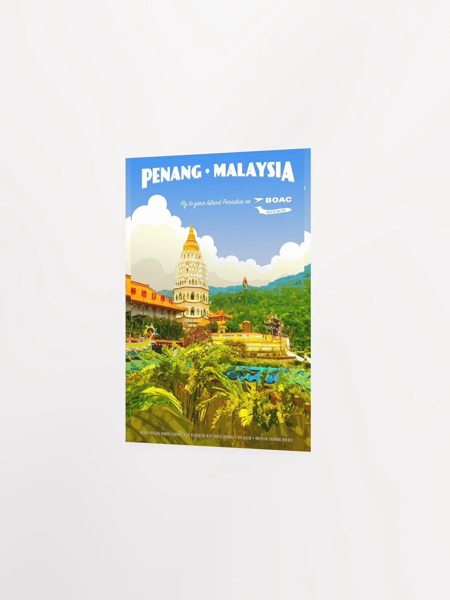 Vintage-Style Penang, Malaysia Travel Poster product image (4)