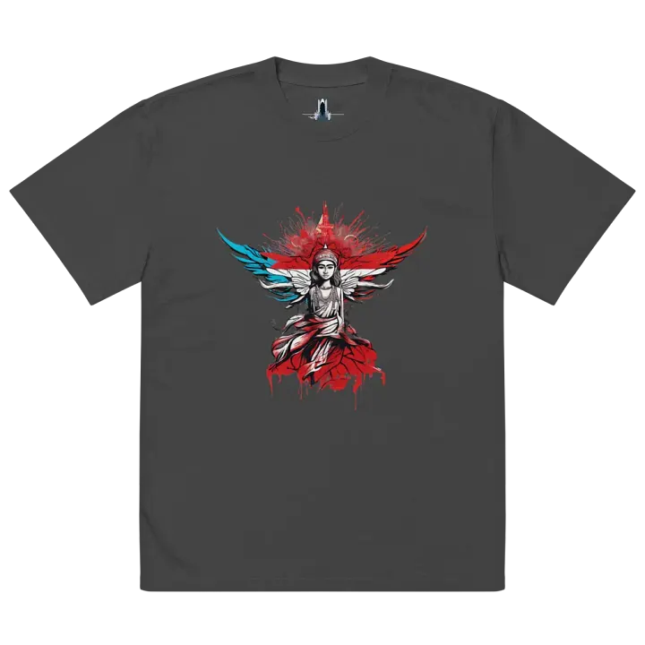 Winged Emblem Oversized Tee, Stylish Statement Shirt, Perfect Gift for Trendsetters product image (2)