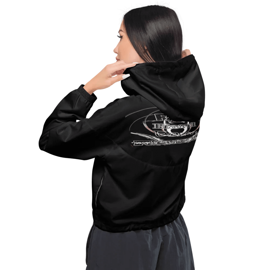 Fight Hard Earn Respect - Women's Cropped Windbreaker product image (4)