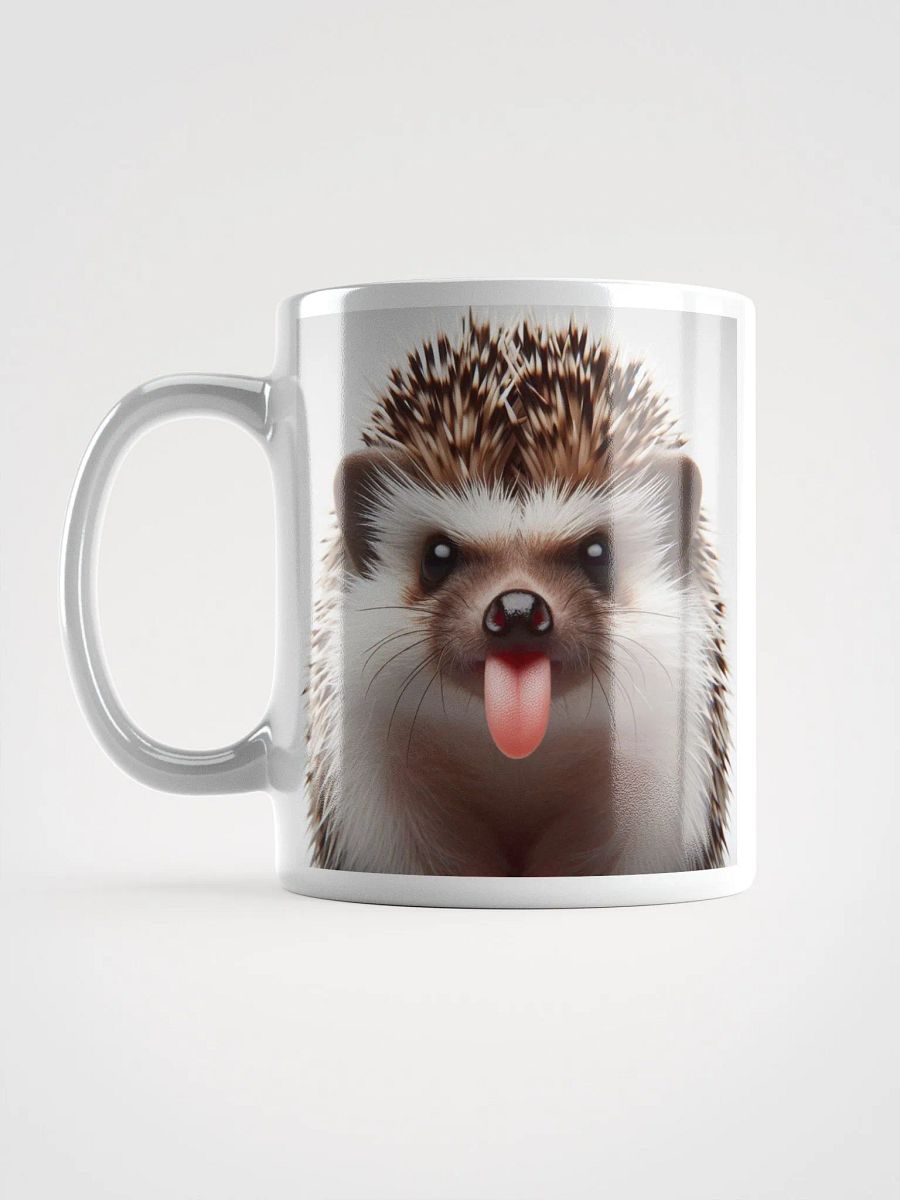 Rude Hedgehog #Humorous Glossy Mug - White product image (6)