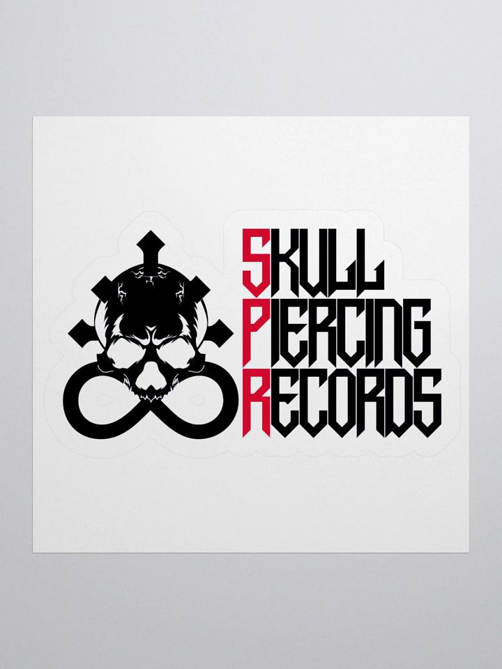 Skull Piercing Records Kiss Cut Stickers product image (1)