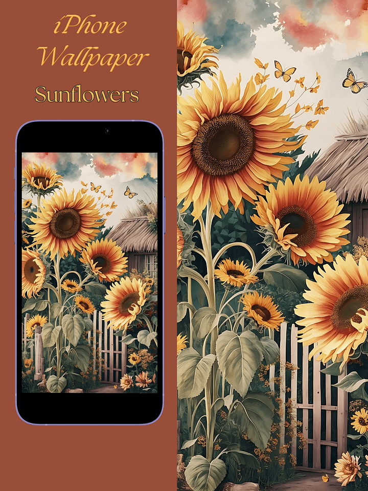 Sunflowers - iPhone Wallpaper product image (1)