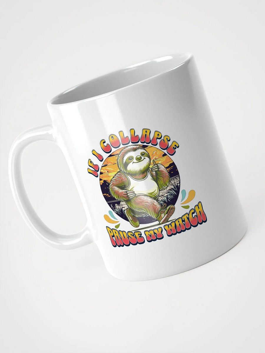 If I Collapse Pause My Watch Runner Sloth Jogging Sunset Mug product image (2)