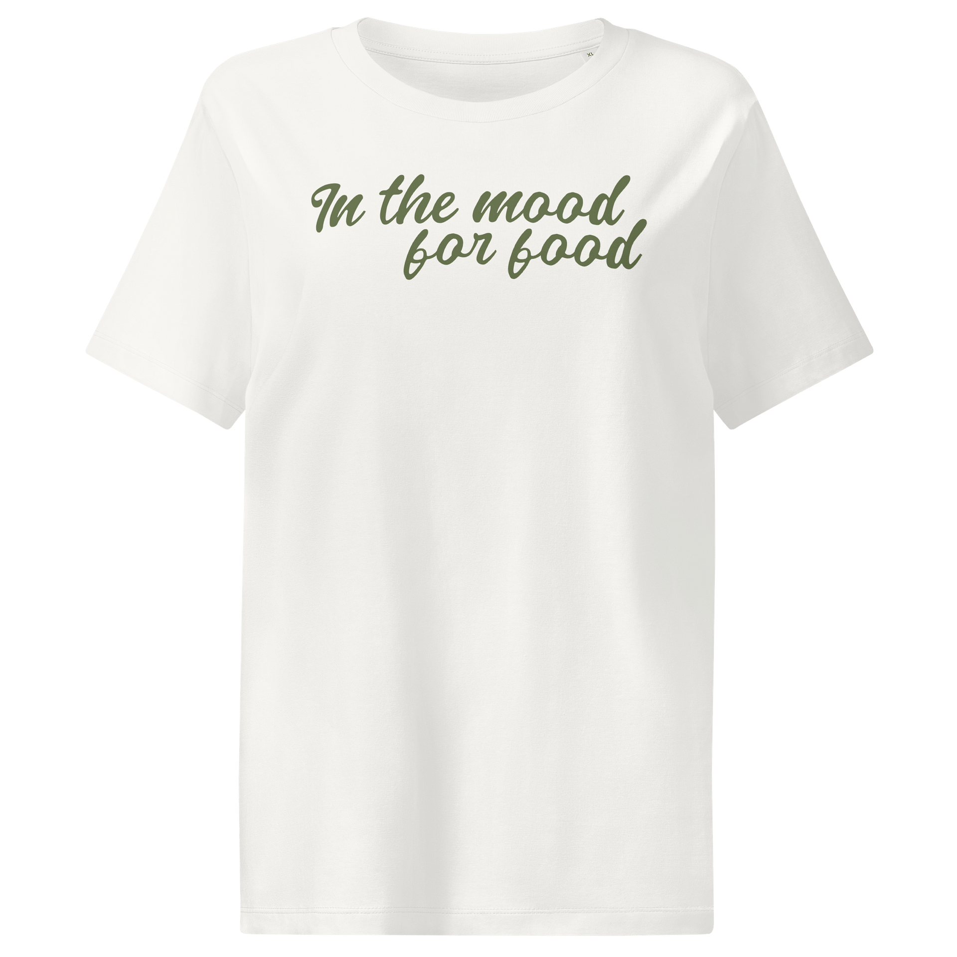 In The Mood For Food – Organic Women’s Tee – Olive product image (1)