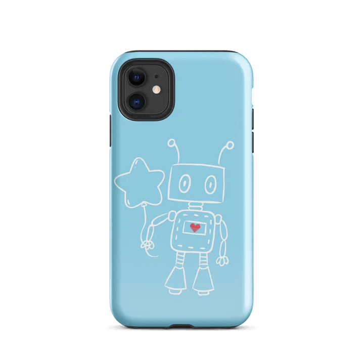 Robot Love Star Tough iPhone® Case product image (24)
