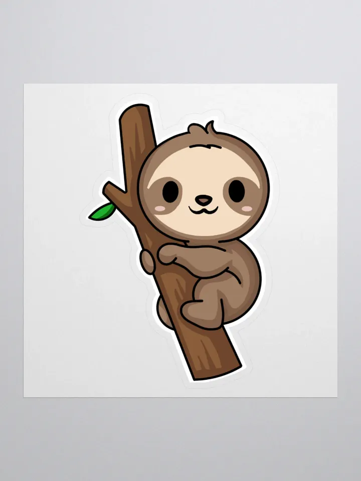 Sloth Hug Kiss Cut Stickers product image (1)