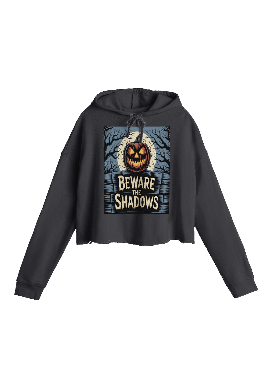 Midnight Veil Designs Gothic Women's Cropped Hoodie - Black, Sizes S-2XL product image (1)